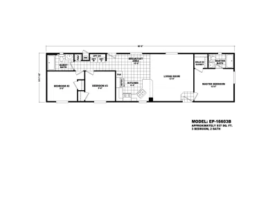 Homes Direct Modular Homes - Model EP16603B